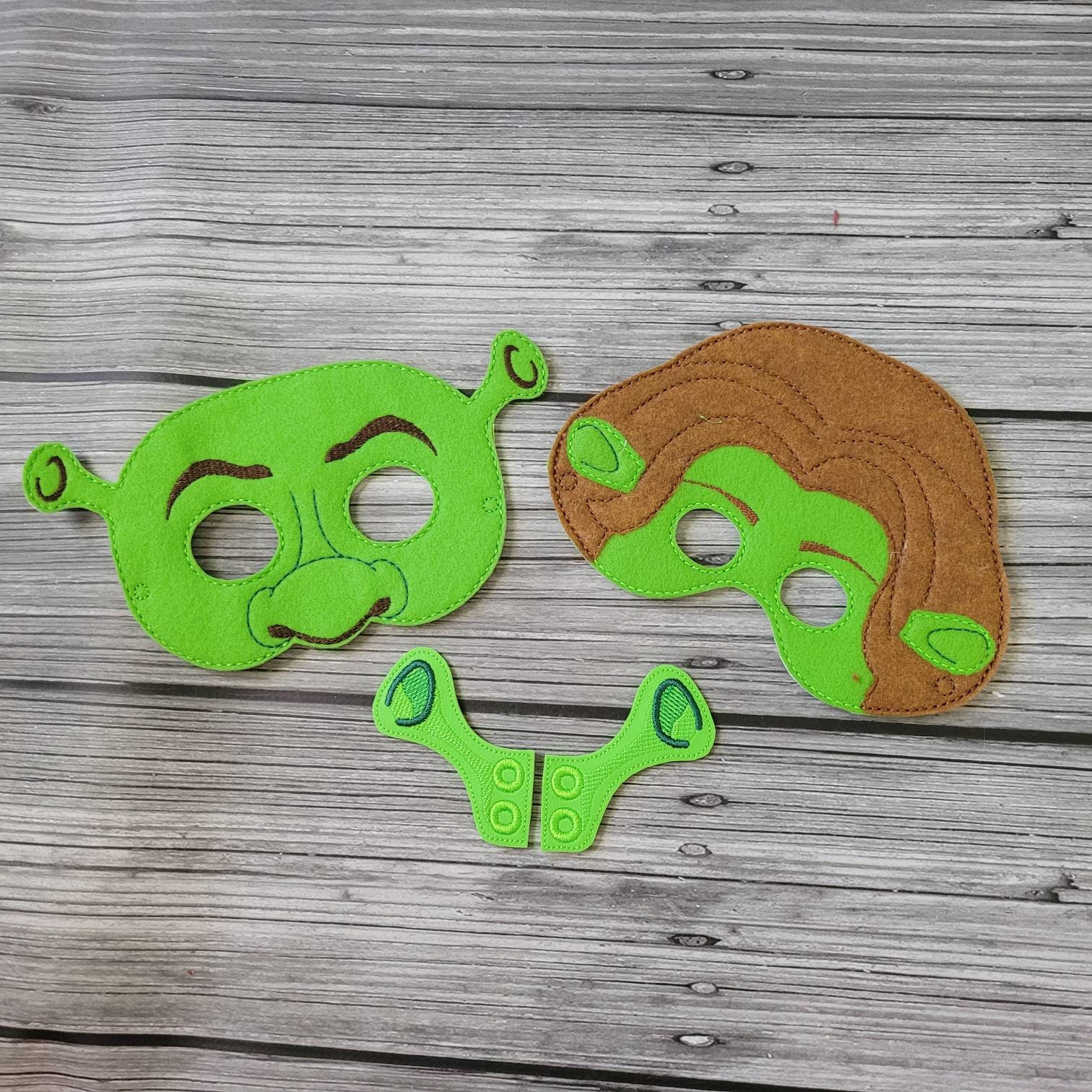 Protège-oreilles ogre vert pour bottes, chaussures, patins à roulettes - Costume cosplay