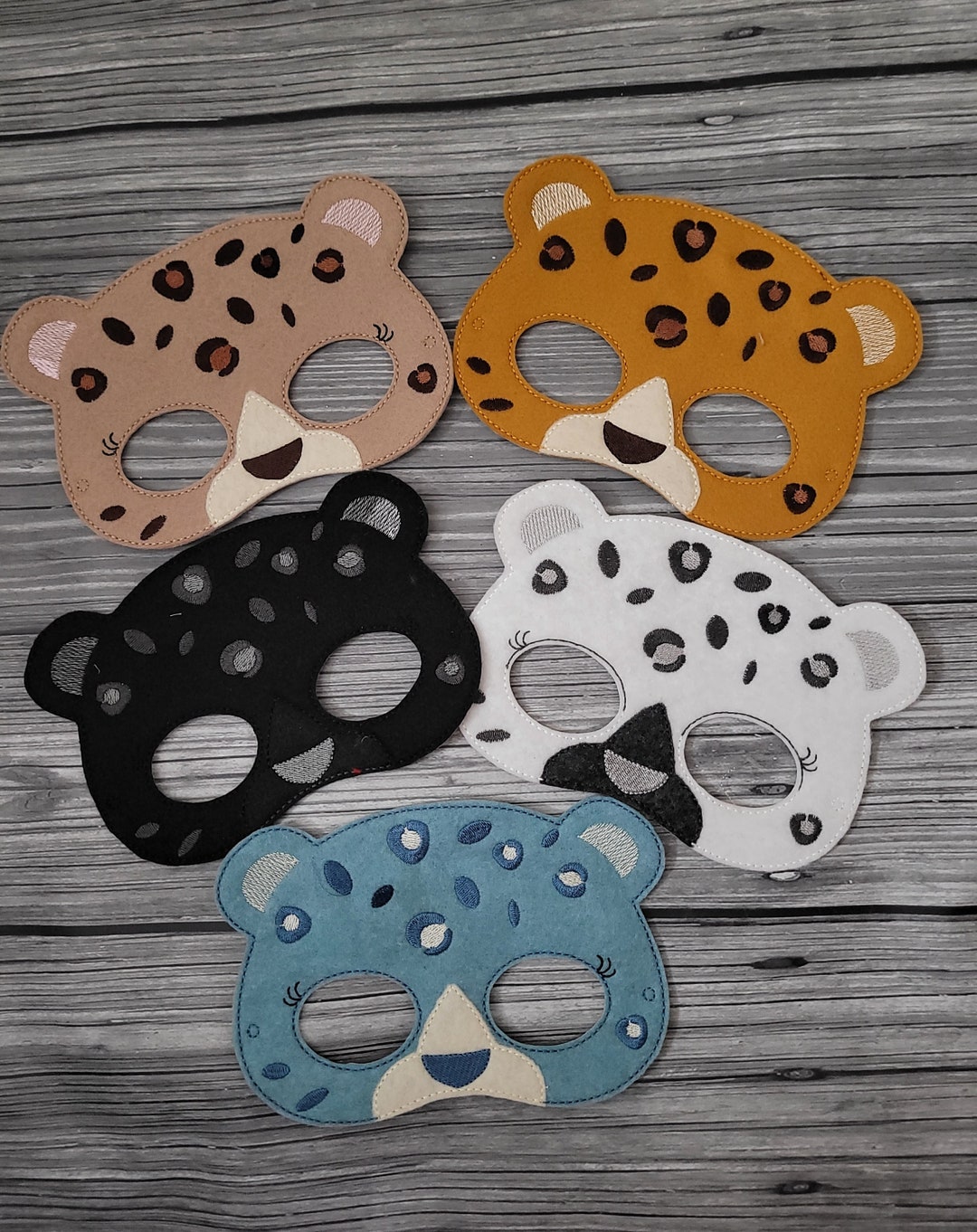 Felt Leopard Mask: Pretend Play Dress-up Costume - Etsy