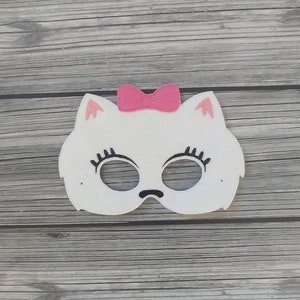 Cute Pomeranian Felt Embroidered Mask - SLOP Mask - Pretend Play - Gidget Mask - Dog Mask -Kid & Adult - Halloween Costume - Dress Up Mask -