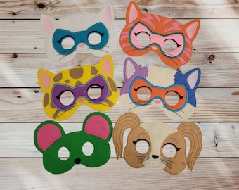 Felt Animal Masks: Super Hero Costume, Creative Play