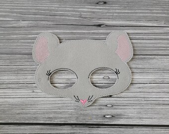 Rattenchef-kok vilten masker: fantasiespel halloweenkostuum