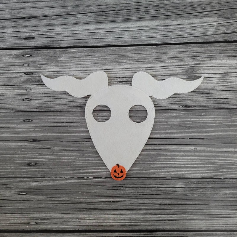 Felt dog in ghost costume Etsy.de