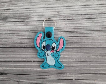 Experiment 626 Keychain – Handmade Embroidered Alien Key Fob