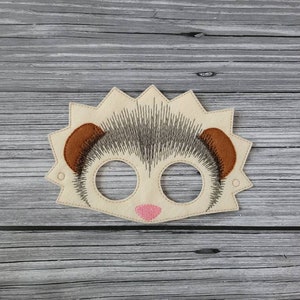 Hedgehog Felt Mask: Animal Dress Up, Pretend Play