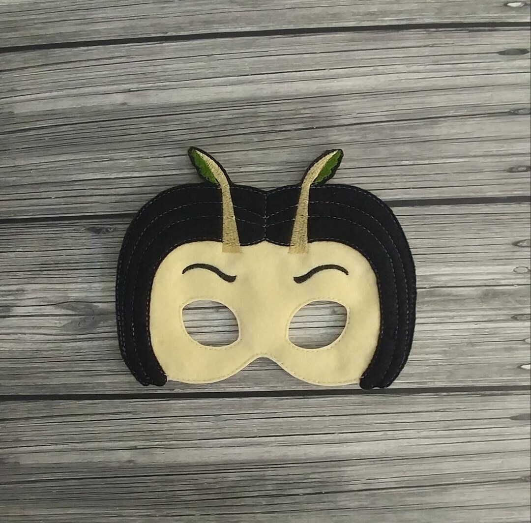 Mantis Inspired Felt Embroidered Mask - Kid & Adult - Pretend Play ...