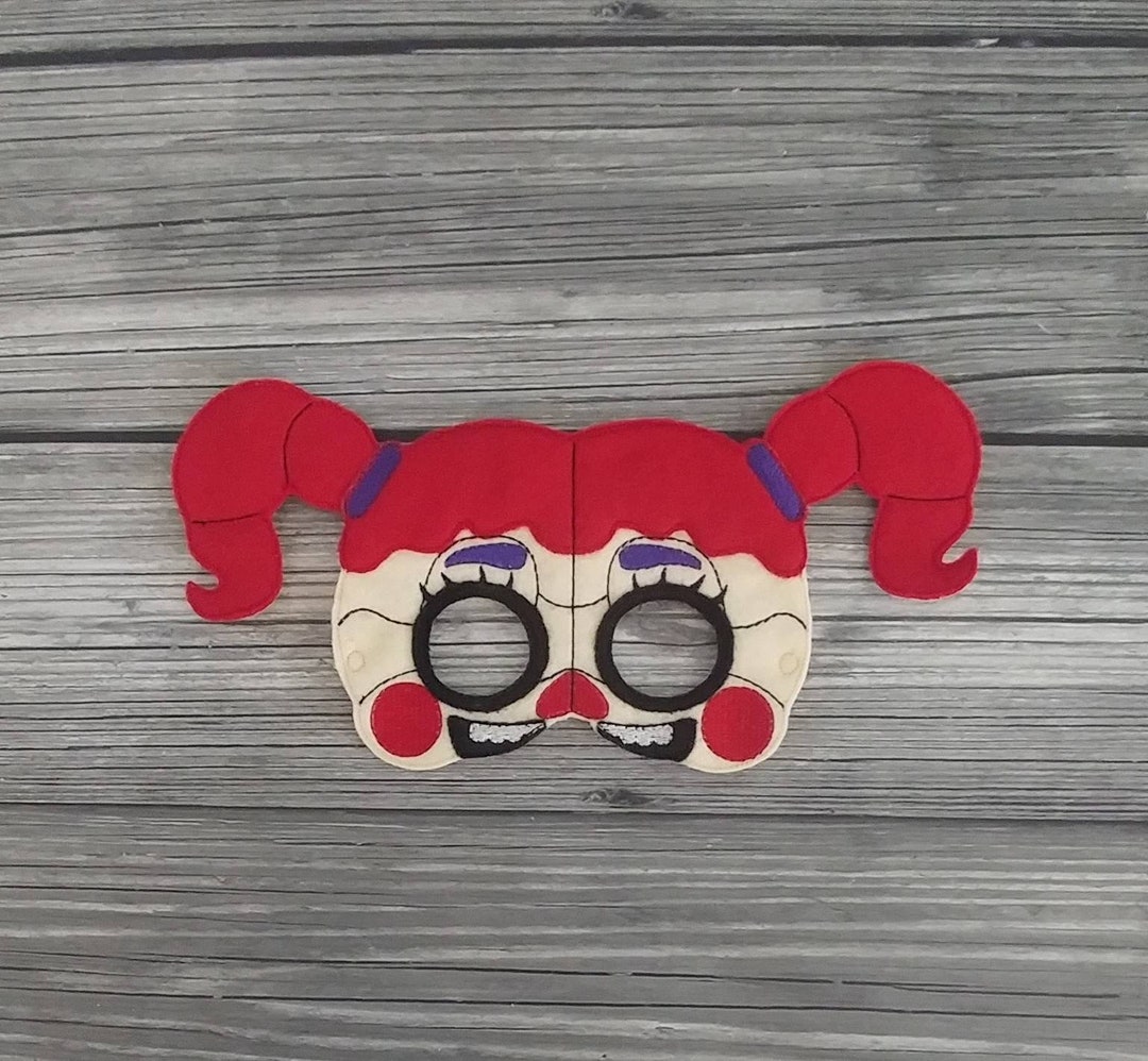 Baby Felt Embroidered Mask Circus Baby Mask Kid & Adult Creative Play