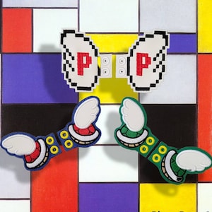Gamer Shoe Wings for Boots, Shoes, Roller Skates - Shoe Wings - Plumber Brothers Shoe Wings