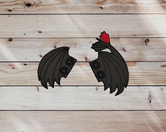 Geborduurde drakenvleugels voor veterlaarzen en -schoenen - schoenenaccessoires