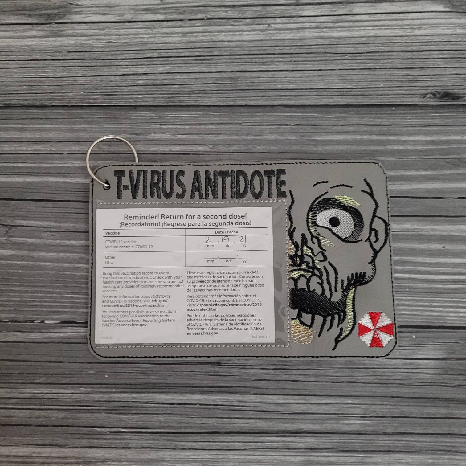 Virus Zombie Vaccination Card Holder - Vaccination Card Holder - Vacc…