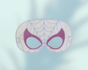 Spider Woman Felt Play Mask - Spider Gwen Mask - Pretend Play Mask - Super Hero Mask - Ghost Spider Mask -White Widow Mask