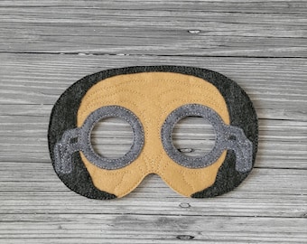 Maz Felt Embroidered Mask - Galatic Character - Pretend Play - Halloween Costume  - Sci-Fi Character - Dress-Up - CosPlay