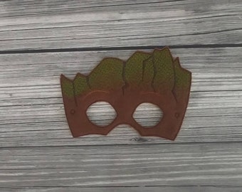 Baby Tree Hero Felt Embroidered Mask - Kid & Adult - Pretend Play - Halloween Costume