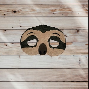 Sloth Pretend Play Felt Mask - Dress-up - Creative Play - Halloween ...