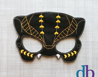 Black Panther Warrior Mask - Kid & Adult -Creative Play - Halloween Costume - Warrior Mask -Pretend Play Mask-Dress Up Mask-Cosplay-Pretend