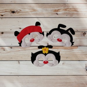 Animated Cartoon - Dog - Cat - Floppy Ears - Siblings - Leader - Middle Child - Princess - Play Mask - Maniacs Mask - Pretend Play Mask -
