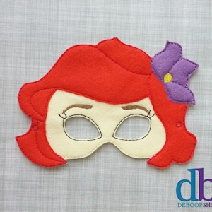 Mermaid Princess Felt Mask - Sea Princess - Mermaid - Underwater Princess - Creative Play - Dress-Up Mask - Pretend Play - Halloween Costume