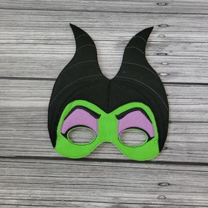 Sleeping Villain Mask - Villain Felt Embroidered Mask - Kid & Adult - Creative Play - Make Believe Mask - Pretend Play - Dress-Up Mask