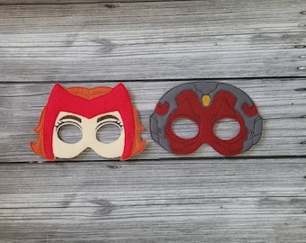 Super-Powered Felt Masks – Wanda and Vision - Scarlet Witch - Pretend Play