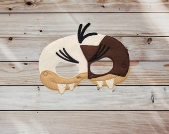 Embroidered Felt Turtle Mask: Kids & Adult Halloween Costume