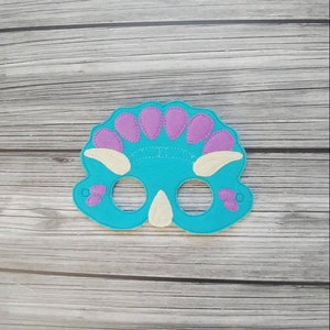 Trixie Mask - Dinosaur Mask -  Triceratops Mask - Halloween Costume - Dress Up Mask - Pretend Play Mask - Cosplay