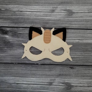 Catlike Felt Embroidered Mask - Scratch Cat Mask - Kid & Adult - Pretend Play - Costume Party - Cosplay - Creative Play - Dress-Up Mask