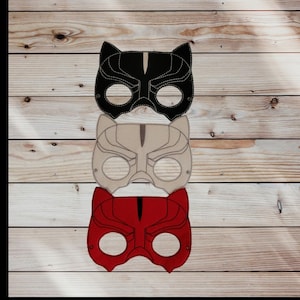Panther Pretend Play Felt Mask- Dress-Up - Creative Play - Halloween Costume