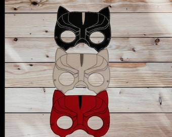 Panther Pretend Play Felt Mask- Dress-Up - Creative Play - Halloween Costume