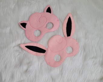 Pinke Pokey-Maske - Pinke Ballon-Charakter-bestickte Maske: Pretend Play-Kostüm