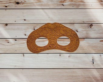 Felt Alien Mask: Felt Embroidered Costume - Halloween -Pretend Play