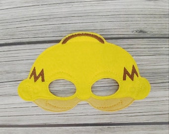 Father Felt Embroidered Mask - Homer the Dad Mask - Kid & Adult - Pretend Play - Halloween Costume