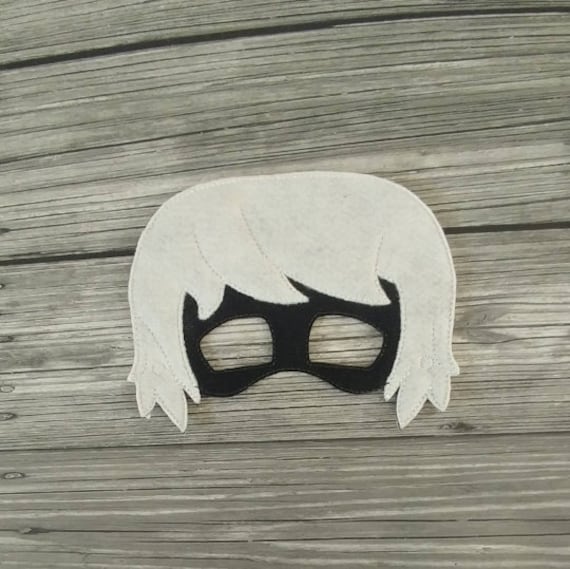Luna Girl Bedtime Villain Felt Embroidered Mask Luna Mask Etsy