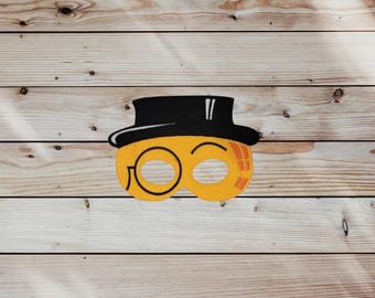 Pindavilt geborduurd masker - Halloweenkostuum voor kinderen, volwassenen