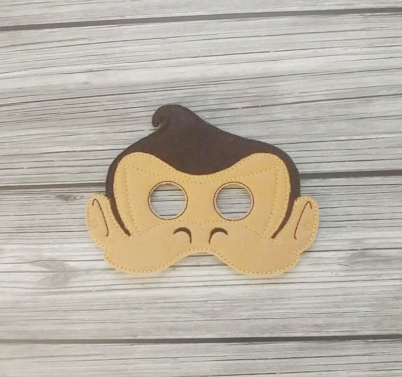 Donkey Kong Embroidered Felt Mask Kid & Adult Mask Pretend Etsy