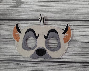 Hyena Mask - Lion Kingdom Felt Embroidered Mask - Kid & Adult - Pretend Play - Halloween Costume - Creative Play - Dress-Up Mask