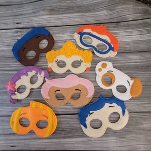 Fish Tailed Preschoolers - Underwater Kids - Guppy Pals - Pretend Plau Masks - Creative Play - Halloween Costume - Kid and Adult