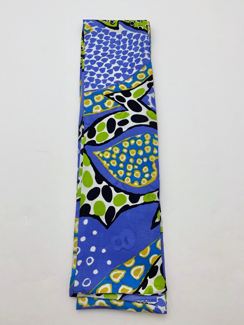 Abstract Silk Jacquard Ascot in Royal Gold /& Lime Print with Guitars and ELVIS Embossing Square Ends for Fantasy Cosplay
