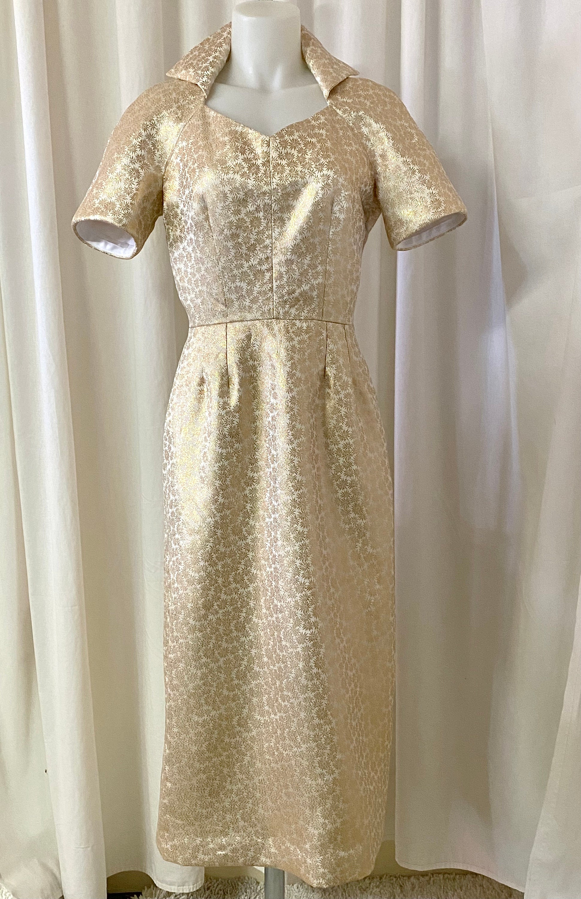 gold wiggle dress Ava Faux Wrap Wiggle Dress in Golden Mustard Satin