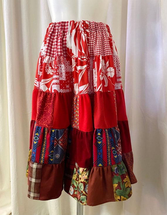 Cotton drawstring cheap waist skirt