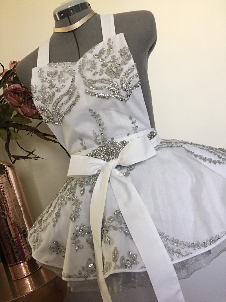 Bridal Apron Gift for her Bridal Shower Gift Personalized Etsy