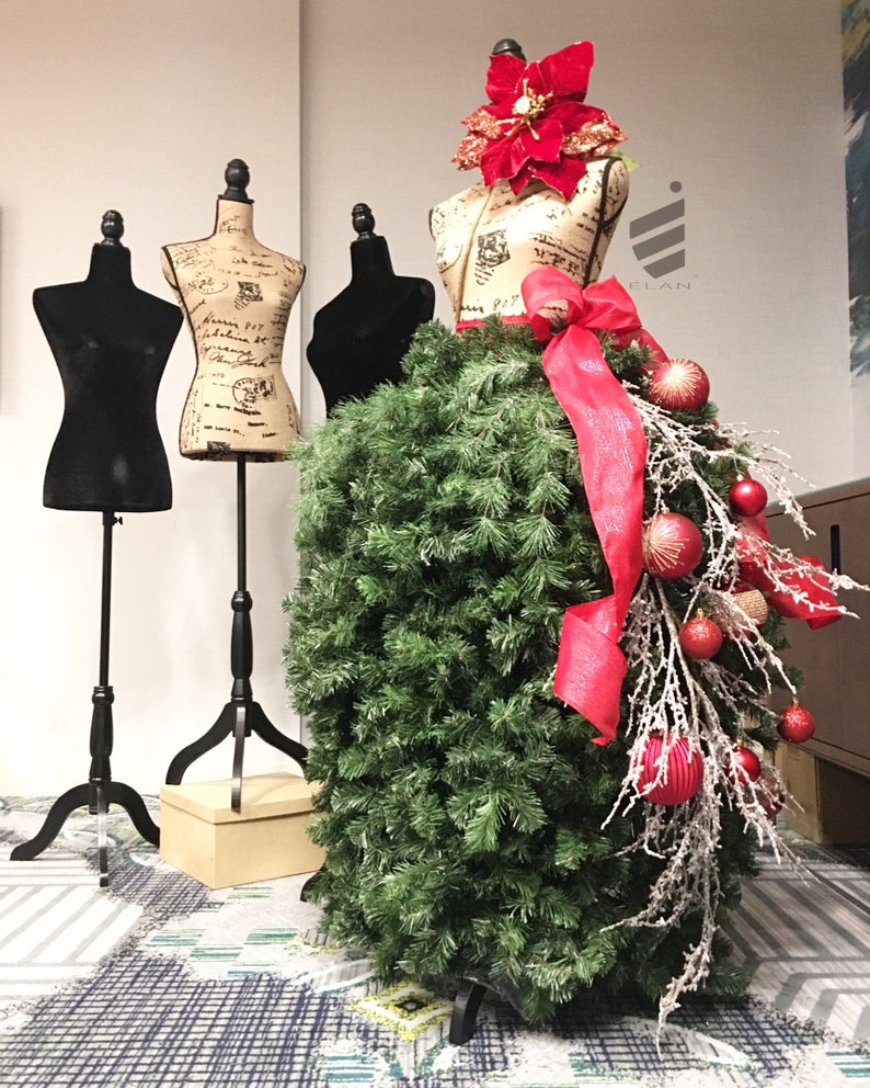 Mannequin Christmas Tree Dress Form Tree Couture Christmas Etsy