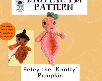 Patroon gehaakt pompoenknuffel | Herfstdecor amigurumi (pdf-patroon)