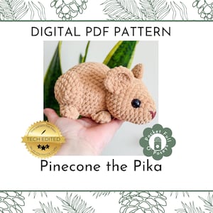 Patrón de Pika a crochet en PDF / Peluche Amigurumi / Descarga instantánea / Patrón de peluche para vendedores de ferias de artesanía