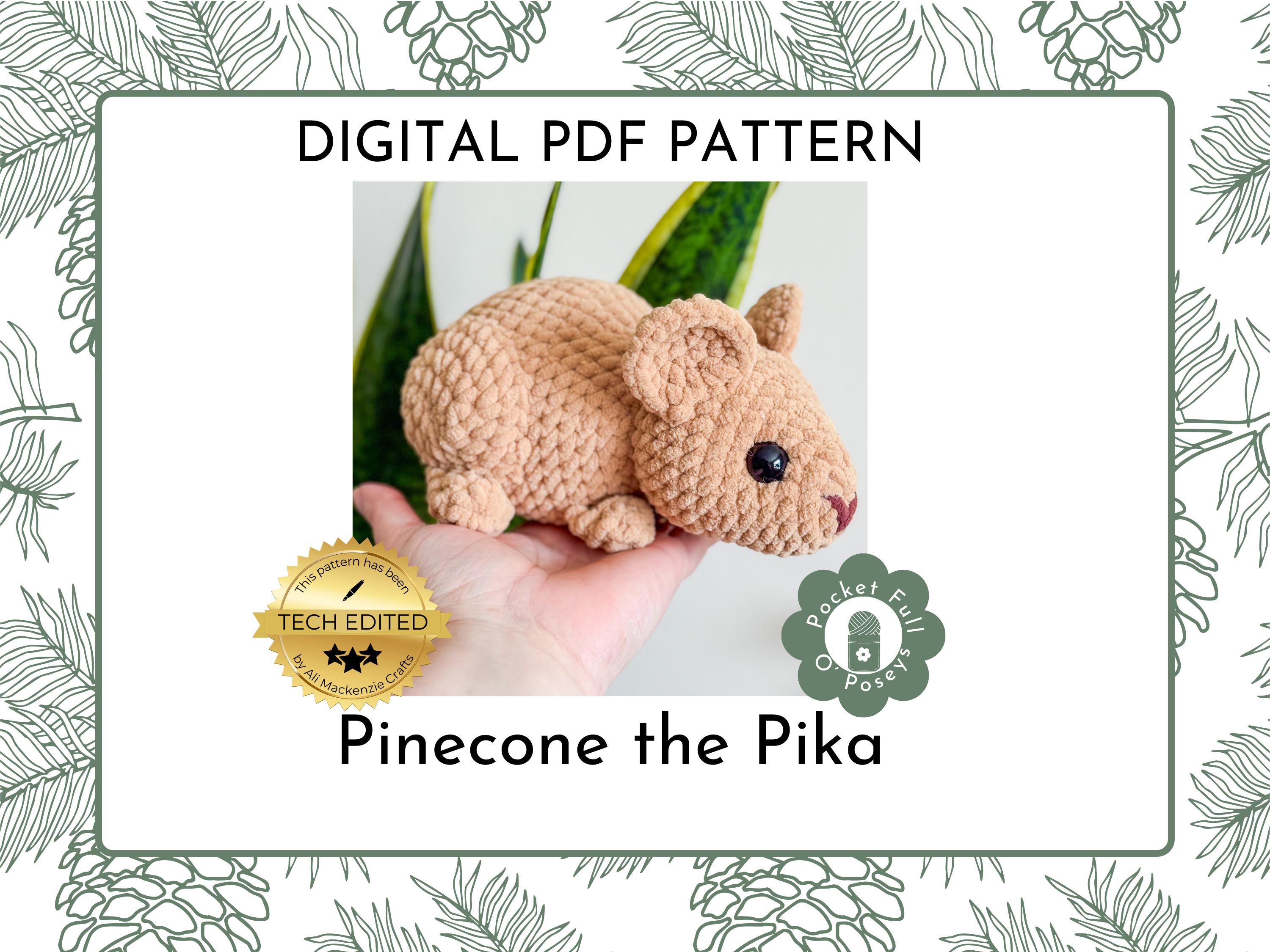 33 Crochet Stuffed Animals with Giraffes, Frogs, Pigs, and Cows 15 Pika Amigurumi Stuffed Animal Plushie Pattern for Craft