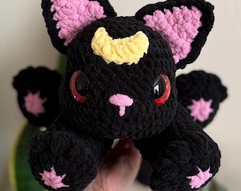 Cat Plushie, Handmade Stuffed Animal, Cat Lover Gift, Soft Crochet Plush Toy