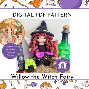 Crochet Fairy Doll Pattern- Woodland Witch Amigurumi