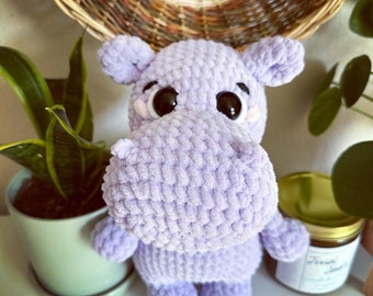 Soft Hippo Plush | Hippo Toy | Hippopotamus Gift | Stuffed Animal