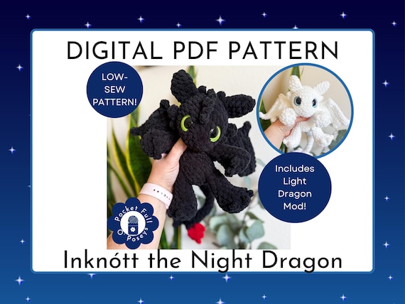 Toothless Crochet Pattern: Digital Low Sew Baby Night