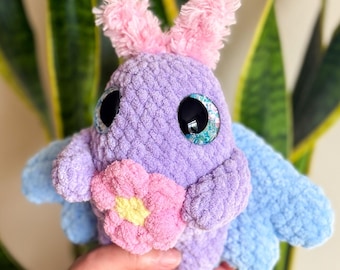 Handmade Moth Plush- Soft Whimsical Toy Gift for Fantasy Lovers