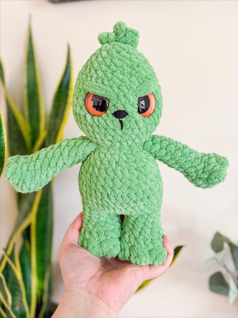Crochet Bigfoot & Yeti Pattern – Cuddly Cryptids Amigurumi PDF + Free Christmas Grinch-Inspired Mod image 5