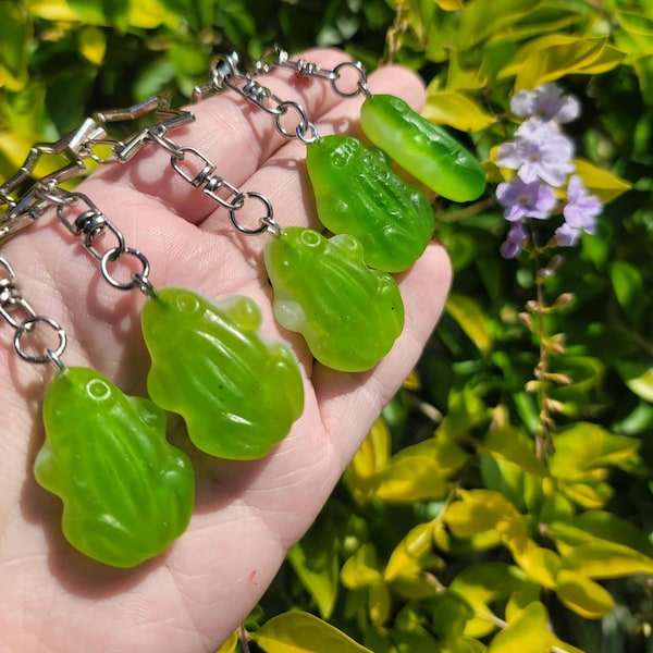Gummy Frog Keychains | Handmade | Resin | candy replica | y2k | Sweets | Cottage Core